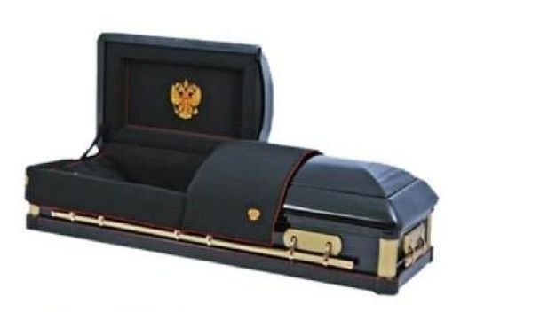 У Москві ритуальна служба продає за пів мільйона рублів труни «Патріот», вироблені в Україні