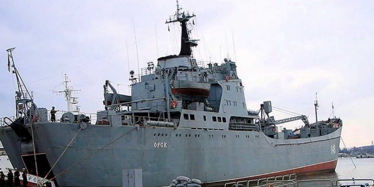 До окупованого Бердянська прибув десантний корабель РФ, – росЗМІ