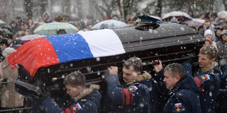У Росії за день поховали близько 200 десантників однієї бригади