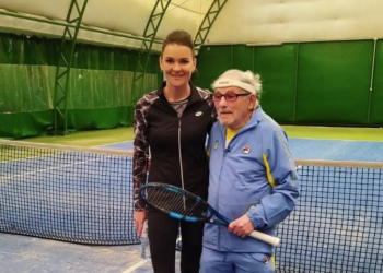 98-річний харків’янин-рекордсмен зіграв у теніс з колишньою другою ракеткою світу