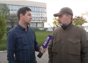 Викрадений окупантами ексмер Херсона заявив російським пропагандистам, що вважає Шухевича героєм (відео)