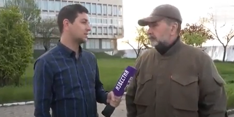 Викрадений окупантами ексмер Херсона заявив російським пропагандистам, що вважає Шухевича героєм (відео)