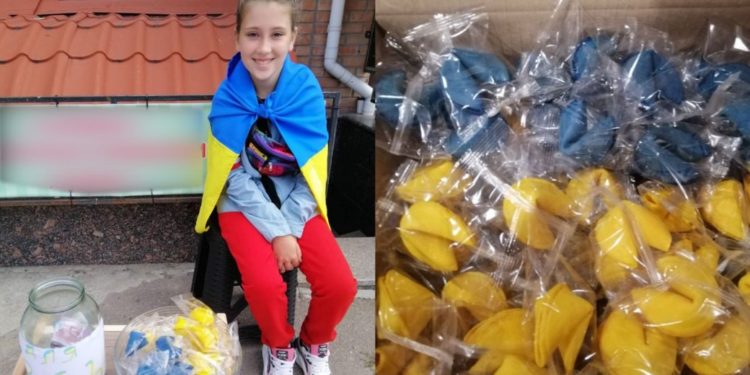 На Кіровоградщині 10-річна переселенка з Миколаєва продає печиво з передбаченнями, щоб допомогти ЗСУ