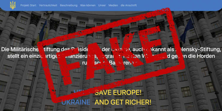Російські спецслужби створили фейковий сайт “від Зеленського” для німецької аудиторії