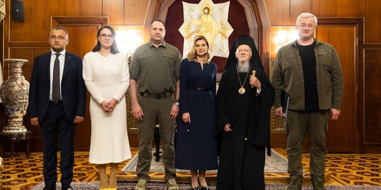 Глава Офісу президента та перша леді України побували на аудієнції у Вселенського патріарха (фото)