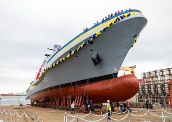 Корпус майбутнього флагмана українського флоту виготовили зі сталі з Азовсталі