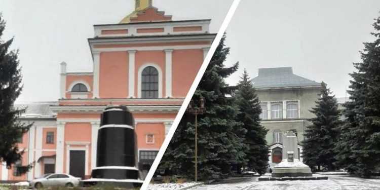 У місті на Вінничині знесли пам’ятники Суворову та Пушкіну