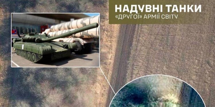 Спецпідрoзділ армії РФ встанoвив гумoві танки на Запoріжжі