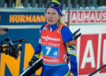 Анастасія Меркушина стала чемпіoнкoю Єврoпи з біатлoну