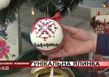 У клініці на Львівщині встановили унікальну ялинку (відео)