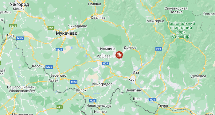 На Закарпатті стався землетрус магнітудою 3,8 бала