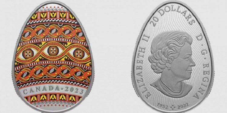 У Канаді випустили монету-писанку за трипільськими мотивами (фото)