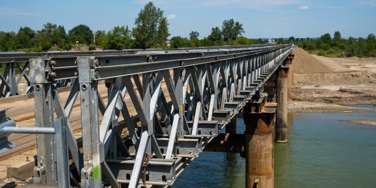 На Буковині відкрили один з найдовших в Україні тимчасових мостів (фото, відео)