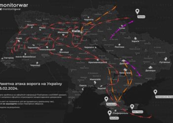 Ракетна атака. Карта