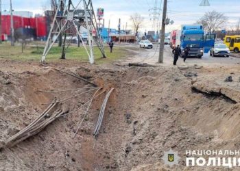 Вирва від нового снаряду рф