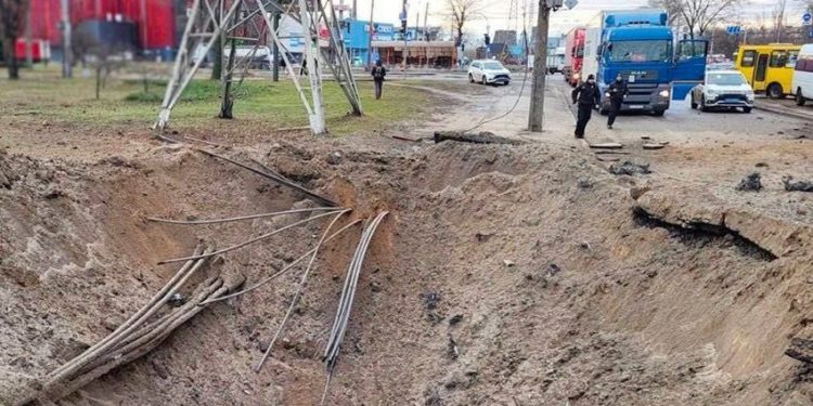 Вирва від нового снаряду рф