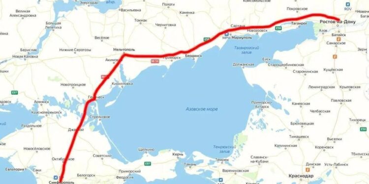 Карта планованої залізниці