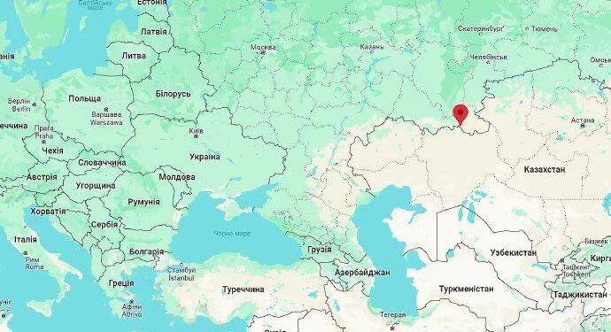 Карта удару безпілотника ГУР