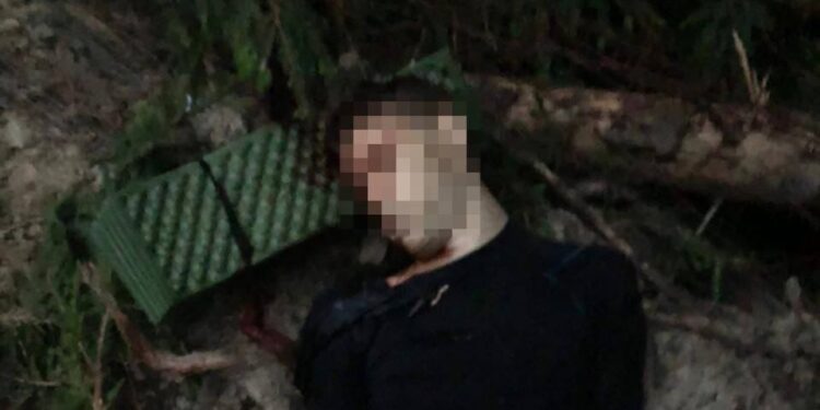 Нападник. Фото місцевих ТГ-каналів