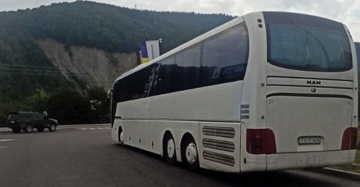 Автобус, в якому іхали туристи із Полтави. Суспільне Полтава