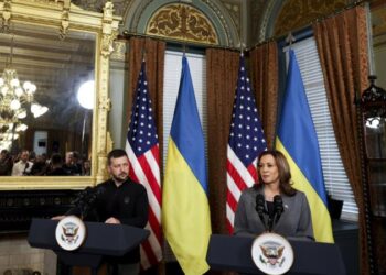 Володимир Зеленський та Камала Гарріс. Фото EPA