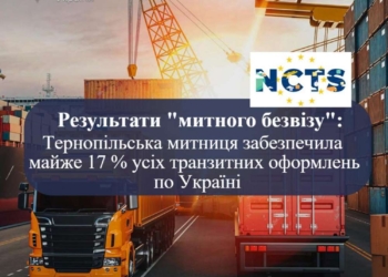 Тернопільська митниця стала лідером транзитних оформлень