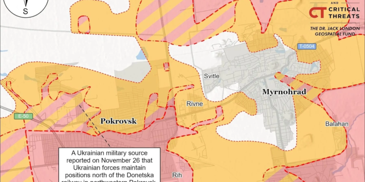 Співробітник ISW підробив дані про захоплення Мирнограда, щоб заробити на Polymarket