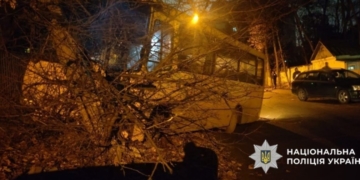 Викрав автобус та в'їхав на ньому в Mercedes