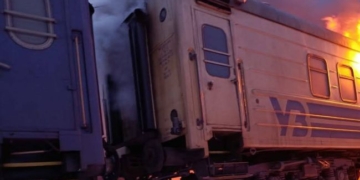 Російський «Шахед» атакував пасажирський потяг