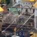 Понад добу тривають роботи: у Києво-Печерській лаврі ліквідовують наслідки влучання російської ракети-дрона