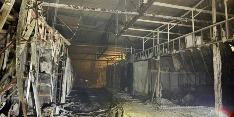 Наслідки атаки на Кривий Ріг: ліквідація пожежі