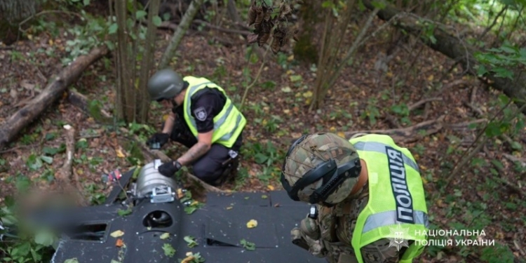 У Голосіївському районі знайшли уламки ворожого БпЛА