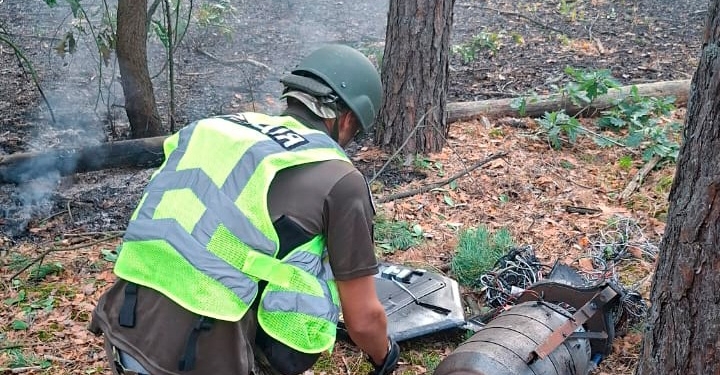 У Голосіївському районі знайшли уламки ворожого БпЛА