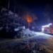 Пожежа в Голосіївському районі Києва після атаки РФ