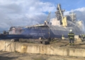 У Санкт-Петербурзі спалахнув криголам «Адмірал Макаров»