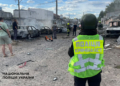 Військова атака в Києві: два поранені, пожежа та уламки