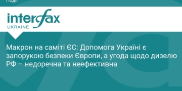 Макрон: Підтримка України гарантує безпеку Європи