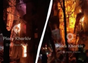 РФ вдарила по багатоповерхівці у Харкові: є руйнування