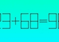 Сірникова головоломка 23 + 68 = 98