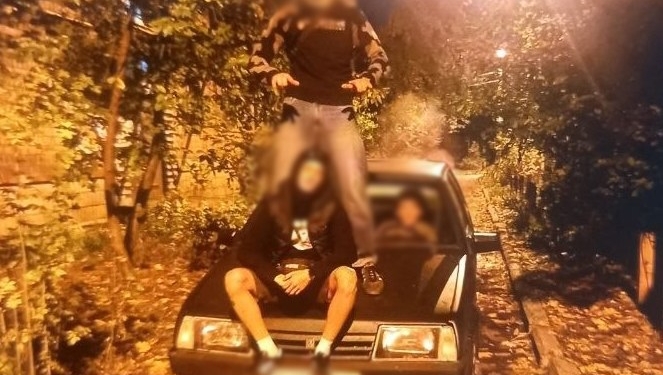 Викрадення авто в Києві під час ракетної атаки